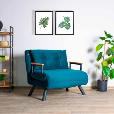 Софа кревет 1 -сед Sando Petrol Green