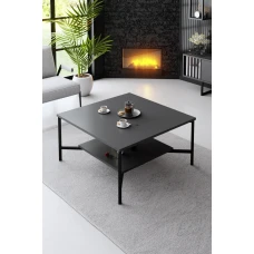 Клуб маса Black Line - Anthracite, Black