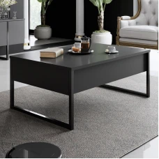 Клуб маса Luxe - Anthracite, Black